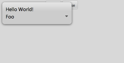 Popup - Default Position
